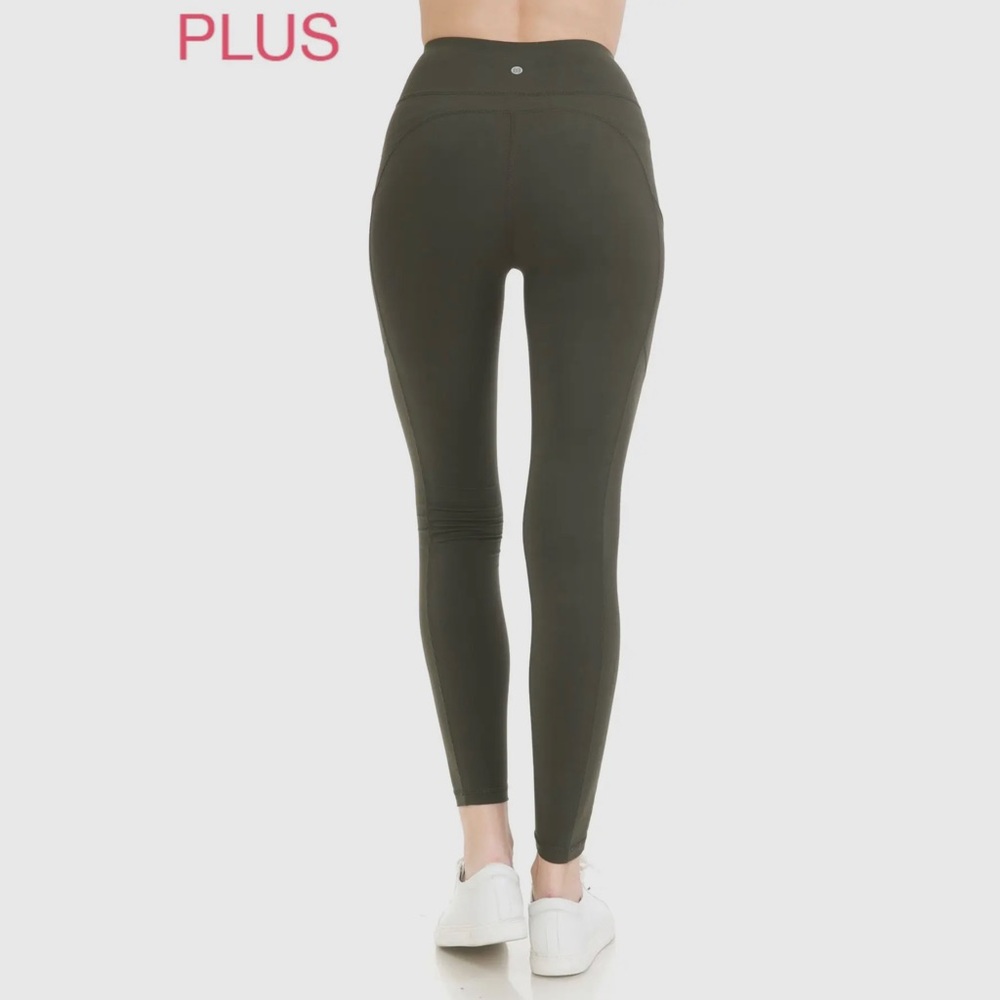 NEW Premium high waist solid black activewear leggings